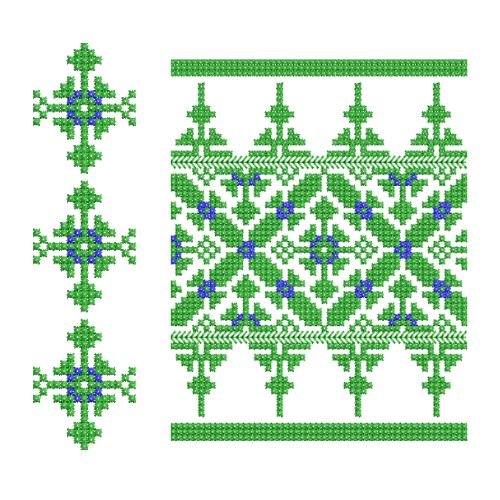 Small Ukrainian Neck Embroidery Design