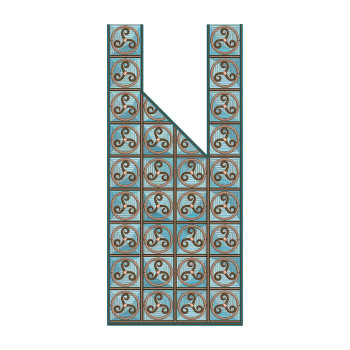 Traditional Agabada Mens Neck Embroidery