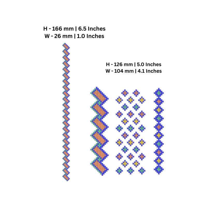 Traditional Ukrainian Mens Neck Embroidery Design - 25AP59