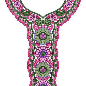 Pakistani Jalabiya Neck Embroidery Designs