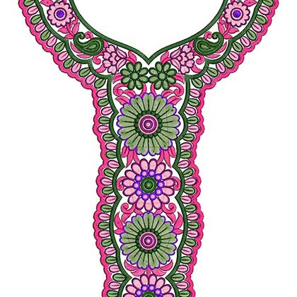 Pakistani Jalabiya Neck Embroidery Designs