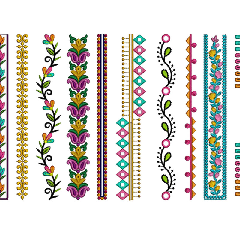 10 Simple Neck Embroidery Designs