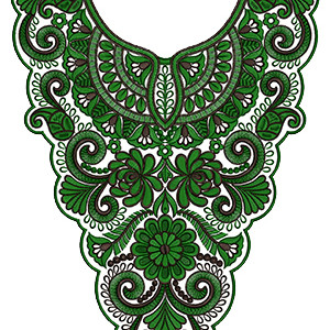 Neck Embroidery Design