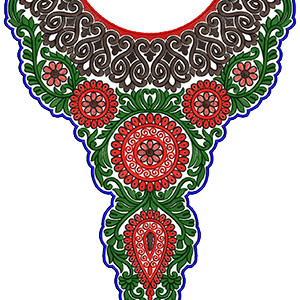 Neck Embroidery Design