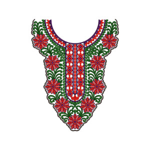 Neck Embroidery Design