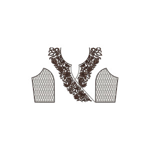 10019 Neck Embroidery Design