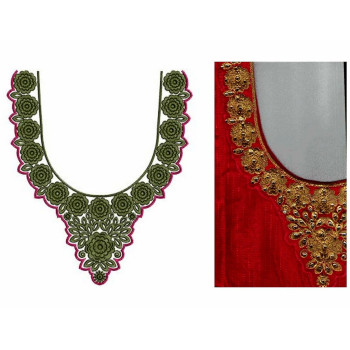 Neck Embroidery Design