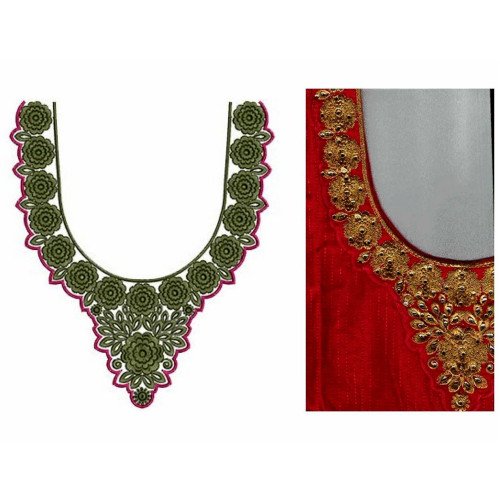 Neck Embroidery Design