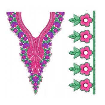 Neck Embroidery Design