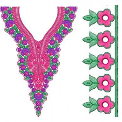 Neck Embroidery Design