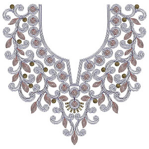 10093 Neck Embroidery Design