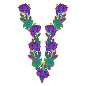10095 Neck Embroidery Design