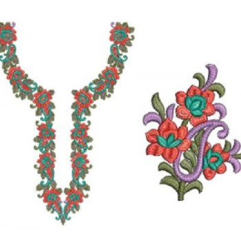 Neck Embroidery Design