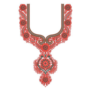 Neck Embroidery Design