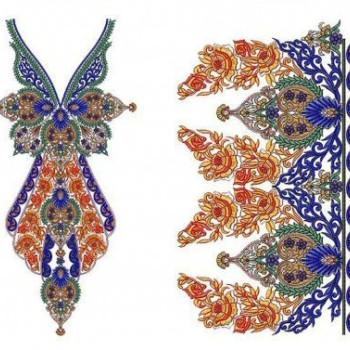 10118 Neck Embroidery Design