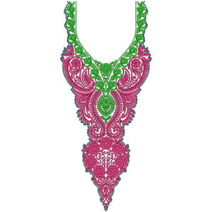 10172 Neck Embroidery Design