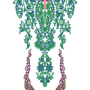 10173 Neck Embroidery Design