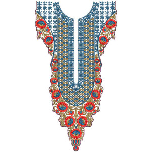 Neck Embroidery Design
