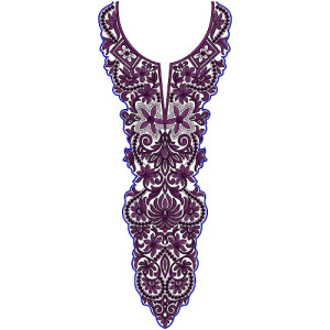 10388 Neck Embroidery Design