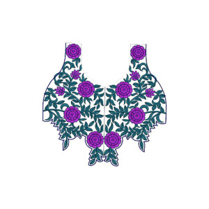 10410 Neck Embroidery Design