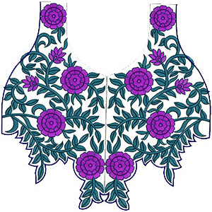 10410 Neck Embroidery Design