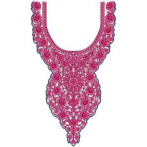 10412 Neck Embroidery Design