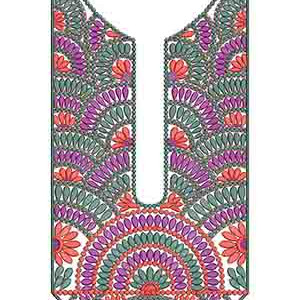 10430 Neck Embroidery Design