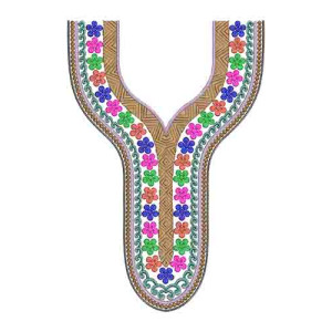 10433 Neck Embroidery Design