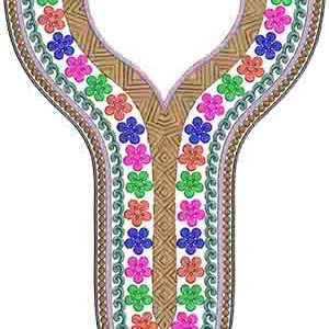 10433 Neck Embroidery Design