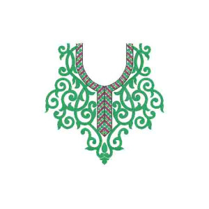 10434 Neck Embroidery Design
