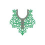 10434 Neck Embroidery Design