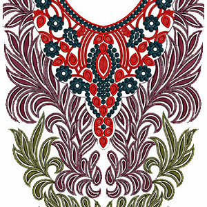Neck Embroidery Design 10590