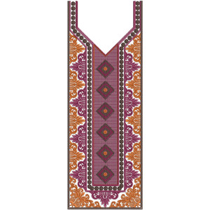 11136 Neck Embroidery Design