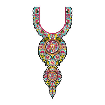 Neck Embroidery Designs Salwar Kameez 113