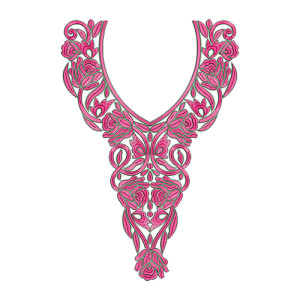 11557 Neck Embroidery Design