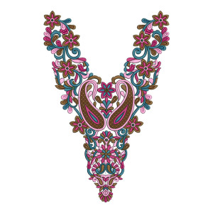 11558 Neck Embroidery Design