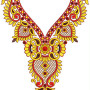 Mirror Neck Gala Embroidery Designs