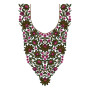 Floral Tatami Stitch Neck Design 12524