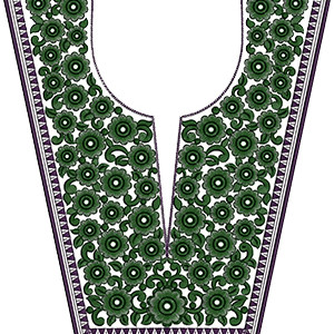 Neck Embroidery Design 12529