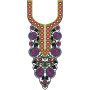 Ladies Dress Embroidery Neck Design 12531