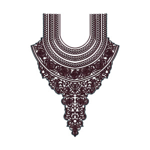 Neck Embroidery Design 12542