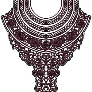 Neck Embroidery Design 12542