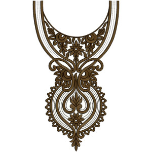 Neck Embroidery Design 12550