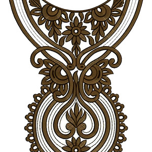 Neck Embroidery Design 12550