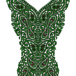 Neck Embroidery Design
