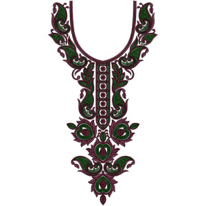 Neck Embroidery Design 12555