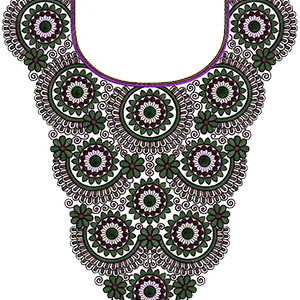 Neck Embroidery Design 12562
