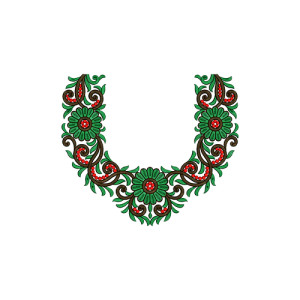 Neck Embroidery Design 13628