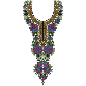 Neck Embroidery Design 13630