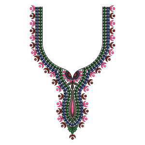 Neck Embroidery Design 13631